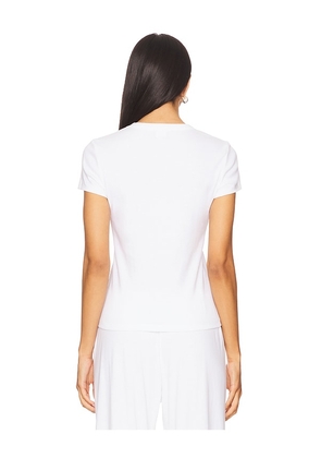 LESET Nando Slim Fit Tee in White. Size M. Also in S, XL.