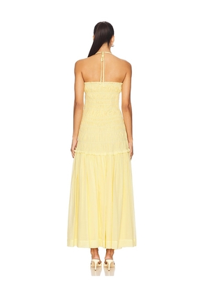 Lovers and Friends Alessia Maxi Dress in Lemon. Size M. Also in L, XL.
