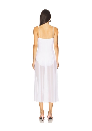Norma Kamali Underwire Dress With Bodysuit in White. Size M. Also in L, XL.