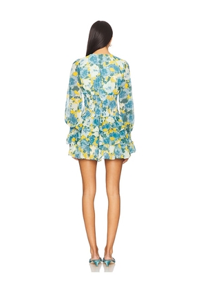 Lovers and Friends Eloise Mini Dress in Blue. Size M. Also in XXS, XS, S.