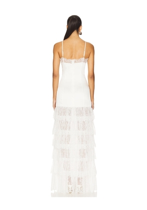 MAJORELLE Felicite Maxi Dress in White. Size M. Also in XXS, XS.