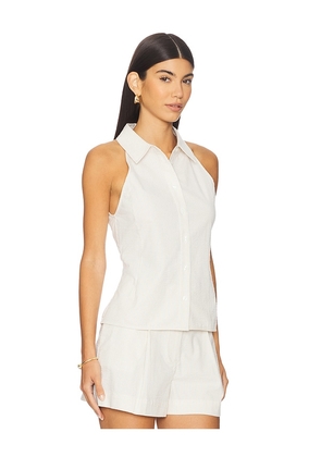 L'Academie Emi Top in Beige. Size M. Also in XS, L, XL.