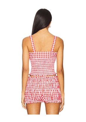 MAJORELLE Roxy Top in Red. Size M. Also in XS, L, XL.