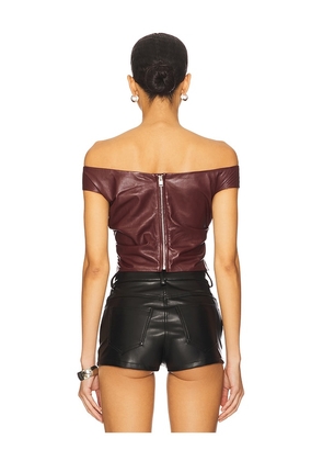 LAMARQUE Ines Top in Burgundy. Size M. Also in S, XS, L, XXS, XL.