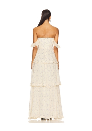MAJORELLE Demi Gown in Lemon. Size M. Also in S, XXS, XS, L.