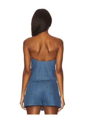 Lovers and Friends Bridgit Top in Blue. Size M. Also in XS, S, L.