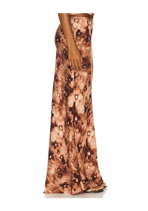 LIONESS Hudson Maxi Skirt in Brown. Size XS. Also in XXS.