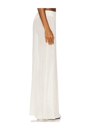 LIONESS Ford Maxi Skirt in Ivory. Size S. Also in XXS, XS.