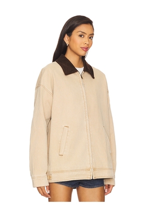 LIONESS Workwear Jacket in Beige. Size M. Also in XS, S, L, XL, XXL.