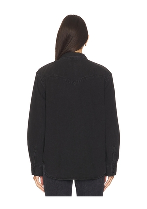 LEVI'S Teodora Western Shirt in Black. Size M. Also in S.