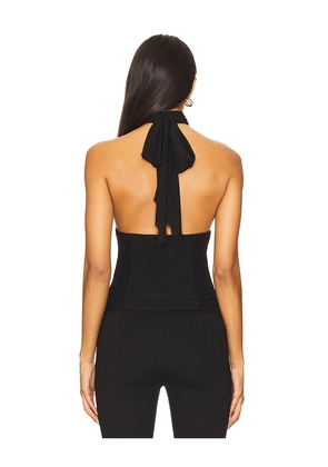 MAJORELLE Manon Top in Black. Size M. Also in XS, S, L, XL.