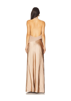 LPA Nyla Gown in Beige. Size M. Also in S, L, XL.