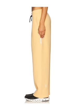On Focus Tech Sweatpants in Lemon. Size XL. Also in XS.