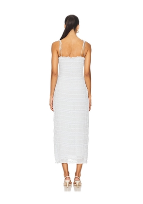 MAJORELLE Olivia Midi Dress in Baby Blue. Size M. Also in XXS, XS, S, L.