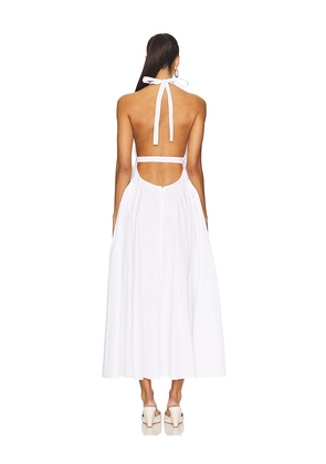 Lovers and Friends Idun Halter Neck Midi Dress in White. Size M. Also in S, XL.