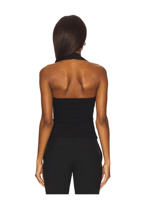LIONESS Dollhouse Halter Top in Black. Size M. Also in S, XL, XXL.