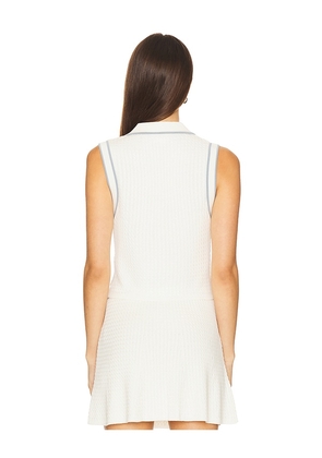 Lovers and Friends Pheby Cable Polo Vest in Ivory. Size M. Also in L, XL.