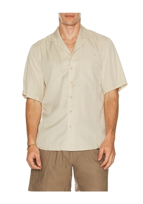 onia Lyocell Vacation Shirt in Beige. Size M. Also in L.