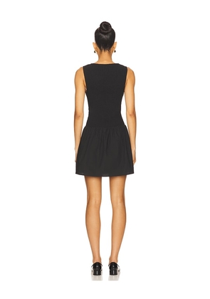 onia Poplin Smocked Mini Dress in Black. Size M. Also in XS, S, L, XL.