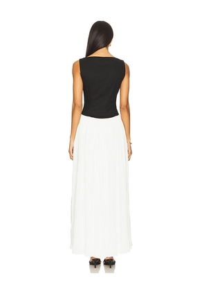 Lovers and Friends Lorelie Maxi Dress in Black,White. Size M. Also in XXS, XS, S.
