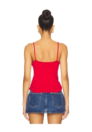 Michael Stars Malani Tie Tank Top in Red. Size M. Also in L, XS.