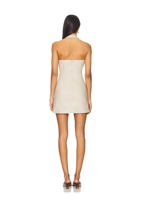 MAJORELLE Skylar Mini Dress in Tan. Size M. Also in S, XL.
