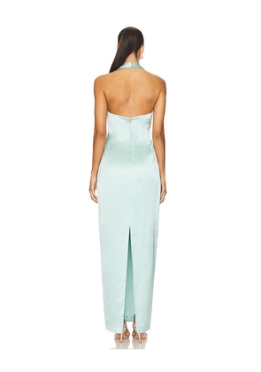 Nookie Sabine Satin Gown in Baby Blue. Size M. Also in XS.