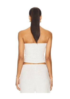 LESET Lauren Bandeau Top in Grey. Size M. Also in L, XL.