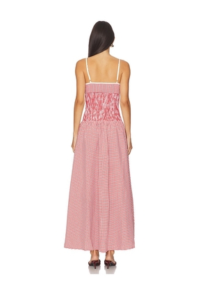 MORE TO COME Abby Maxi Dress in Red. Size M. Also in XXS, XS, S, L, XL.