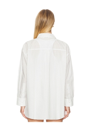 Nakedvice The Bentley Shirt in White. Size M. Also in L, S.