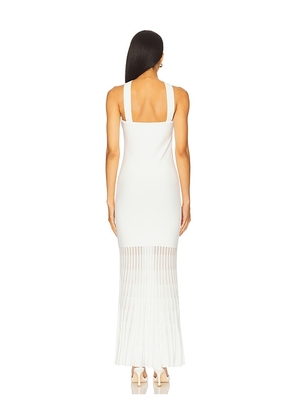Lovers and Friends Kelly Pleated Knit Dress in White. Size M. Also in S, L, XL.