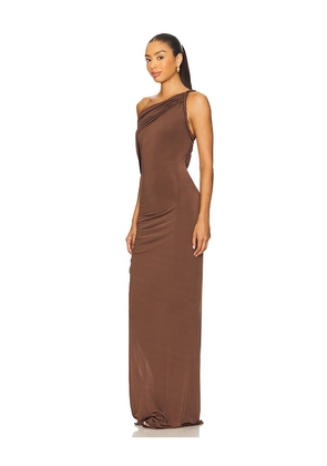 Lovers and Friends Francine Gown in Chocolate. Size L. Also in XS, XXS, S, M.