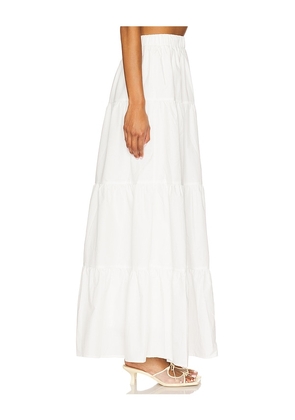 MORE TO COME Braline Maxi Skirt in White. Size M. Also in S.