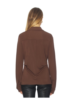 LAMARQUE Kai Shirt in Brown. Size M. Also in S, XS, L.