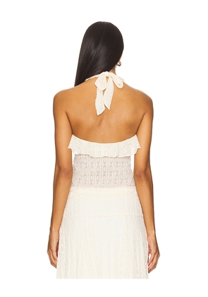 MORE TO COME Marilou Halter Top in Cream. Size M. Also in L.