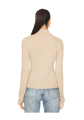 Lovers and Friends Kori Funnel Neck Top in Tan. Size M. Also in XS, XXS, S, L, XL.
