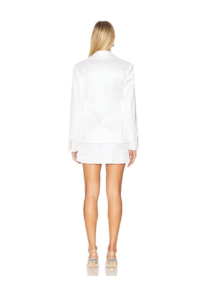 MAJORELLE Dorothea Mini Dress in White. Size M. Also in XS, XXS, S.