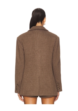 Line & Dot Belmont Blazer in Brown. Size M. Also in S, XS, L.