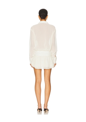 LIONESS Girls Girls Girls Mini Dress in White. Size M. Also in XXS, XS, S, XL.