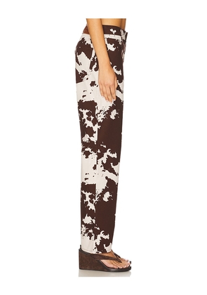 Miaou x REVOLVE Fargo Pant in Brown. Size S. Also in XS, M.