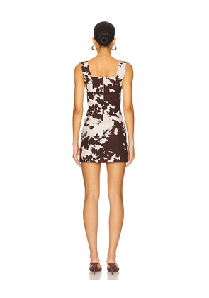 Miaou x REVOLVE Vivi Dress in Chocolate. Size M. Also in XS, S.
