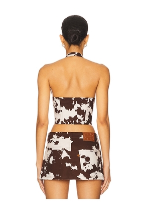 Miaou x REVOLVE Corset Top in Brown. Size S. Also in XS.