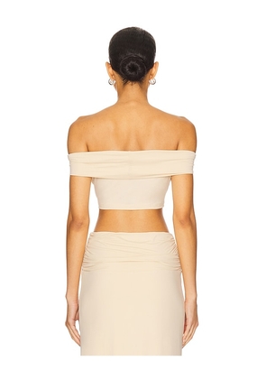 Nakedvice The Cassian Top in Beige. Size M. Also in XS, S, L, XL.