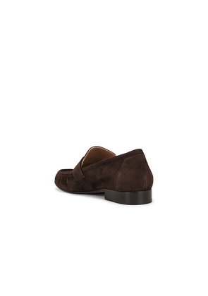 Mansur Gavriel Ruched Loafer in Chocolate. Size 38. Also in 39.