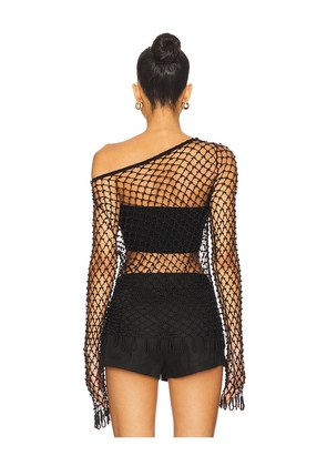 Lovers and Friends Bryna Off-shoulder Top in Black. Size M. Also in XS, S, L.