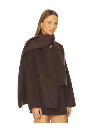 L'Academie Milly Wool Jacket in Chocolate. Size M. Also in S, L, XL.