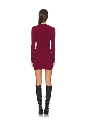 Lovers and Friends Beria Mini Dress in Wine. Size S. Also in XS, M, XL.