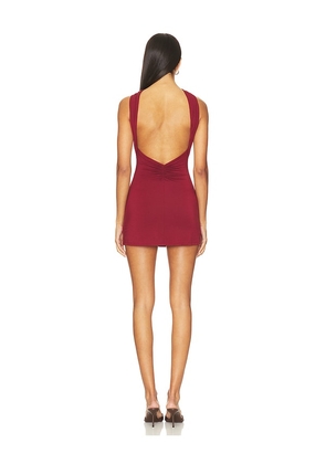 NBD Petra Mini Dress in Wine. Size M. Also in S, L, XL.
