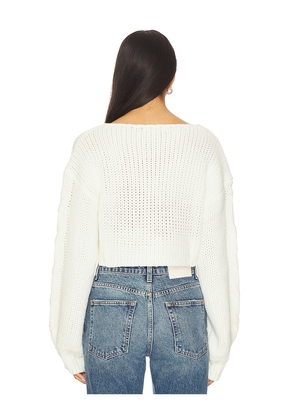 MORE TO COME Landrie Sweater in White. Size M. Also in XS, L.