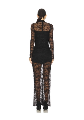 OW Collection Addison Maxi Dress in Black. Size M. Also in L, S, XS.